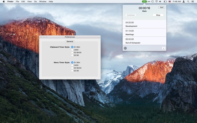 Billing Timer (โปรแกรม Billing Timer ตั้งเวลาถอยหลังการทำงาน บน Mac) : 