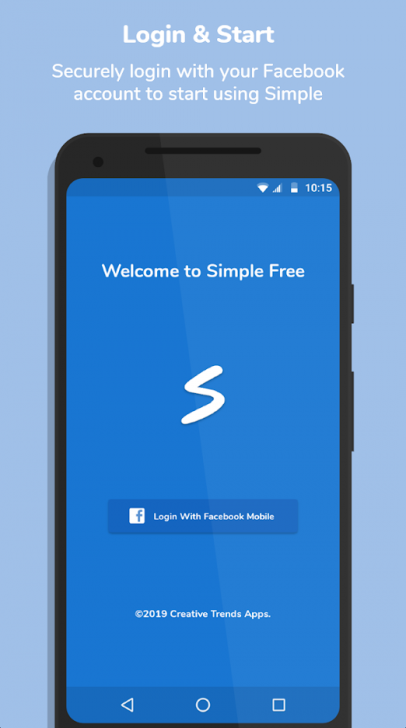 Simple Free for Facebook and more (App เล่น Facebook และ แชท Messenger ในตัวเดียวกัน) : 
