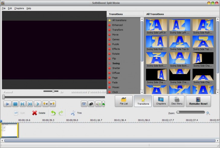 Soft4Boost Split Movie (โปรแกรมตัดแบ่งไฟล์วิดีโอเป็นคลิปเล็กๆ ใช้ง่าย) : 
