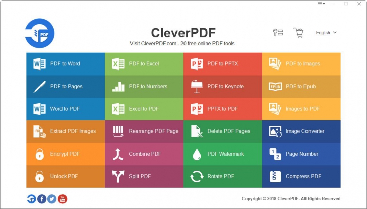 CleverPDF (โปรแกรมแปลงไฟล์ PDF เปิดอ่าน แก้ไข แปลงไฟล์ สะดวกสบาย) : 