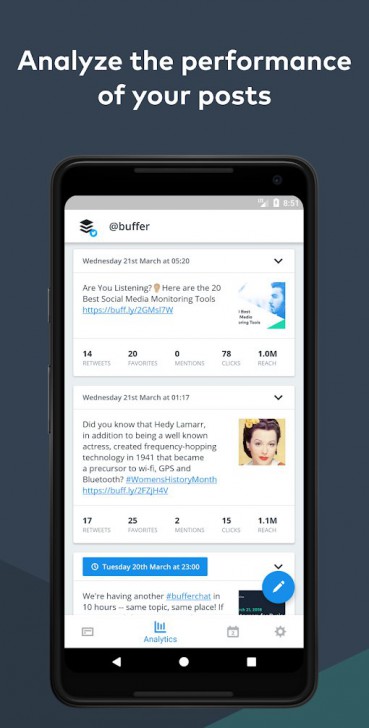 Buffer (App Buffer แชร์โพสต์ลงบนทุก Social Media แบบง่ายๆ ในครั้งเดียว) : 