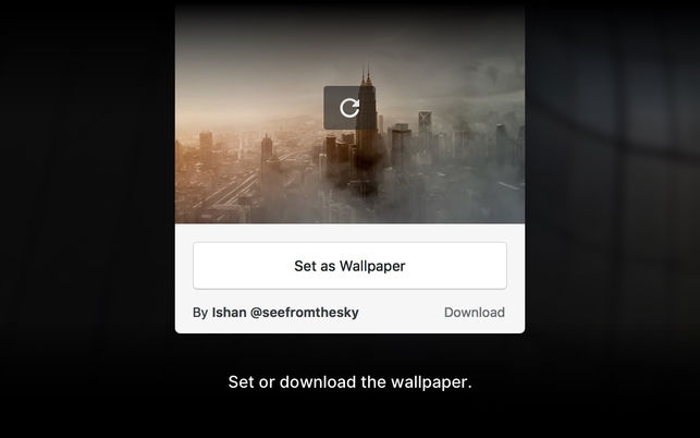 Unsplash Wallpapers (โปรแกรม Unsplash Wallpapers ภาพพื้นหลังจาก Unsplash บน Mac) : 