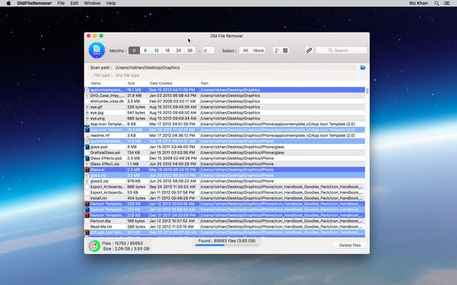 Old File Remover (โปรแกรม Old File Remover เครื่องมือลบไฟล์เก่า บน Mac) : 