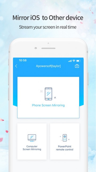 ApowerMirror (App แชร์ภาพหน้าจอมือถือ Android/iOS เข้า PC ผ่าน Wi-Fi ฟรี) : 