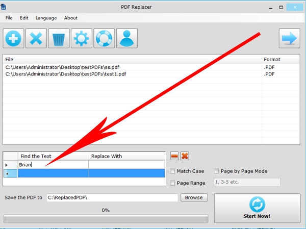 PDF Replacer (โปรแกรมแก้ไขตัวอักษรและแทนที่ประโยค ในไฟล์ PDF แบบง่ายๆ) : 