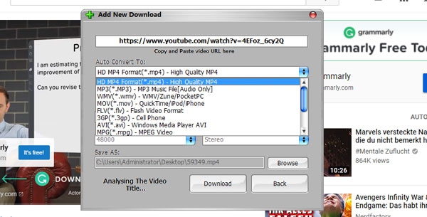 YouTube HD Downloader (โปรแกรมช่วยโหลดคลิปจาก YouTube ฟรี) : 