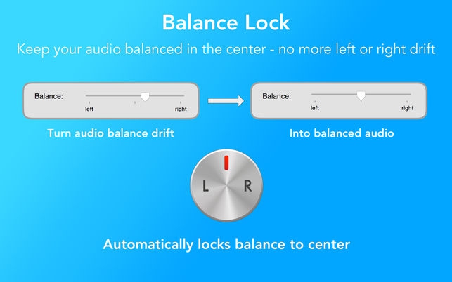 Balance Lock (โปรแกรม Balance Lock ปรับเสียงหูฟัง ลำโพงให้บาลานซ์ บน Mac) : 