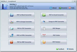 PDFZilla (โปรแกรม PDFZilla แปลงไฟล์นามสกุลอื่นให้เป็น PDF) : 