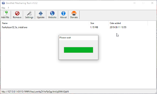 ZeroNet Filesharing Tool (โปรแกรมแชร์ไฟล์ สะดวก ปลอดภัย ใช้ฟรี) : 