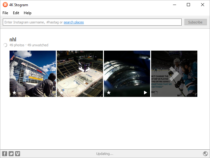 4K Stogram (โปรแกรมช่วยโหลดรูปภาพ วิดีโอ สถานที่ จาก Instagram ฟรี) : 