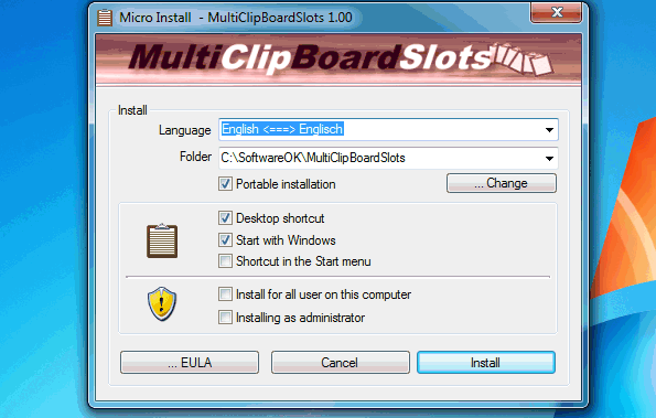 MultiClipBoardSlots (โปรแกรมบันทึกคลิปบอร์ดฟรี ช่วยคัดลอกง่ายขึ้น) : 