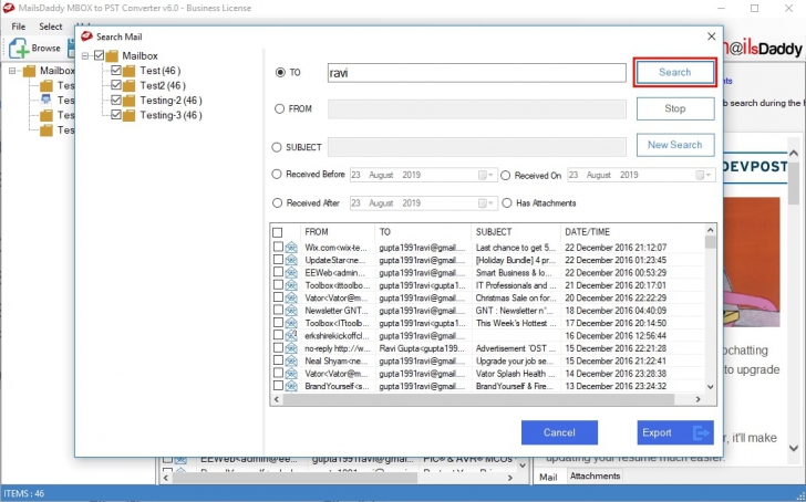 MailsDaddy MBOX To PST Converter (โปรแกรมแปลงไฟล์นามสกุล MBOX เป็น PST) : 