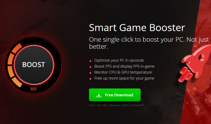 Smart Game Booster (โปรแกรมเร่งประสิทธิภาพการเล่นเกมบน PC) : 