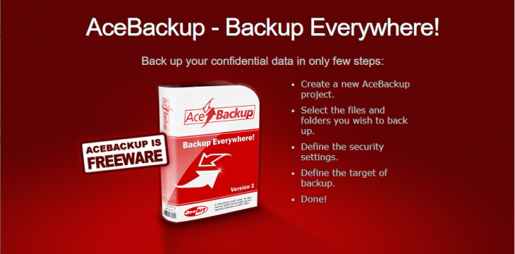 AceBackup (โปรแกรม AceBackup สำรองข้อมูลแจกฟรี) : 
