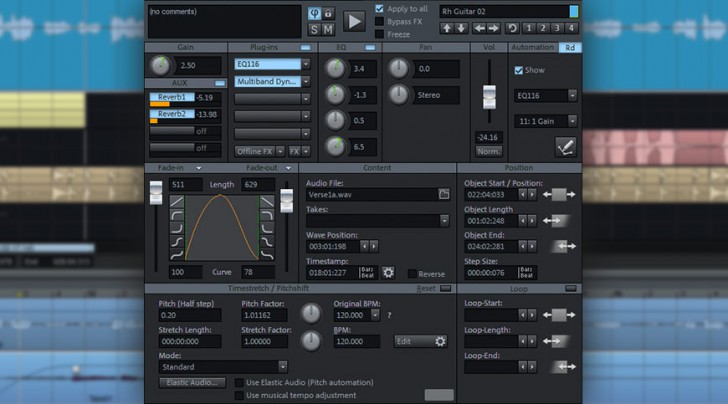 Samplitude Pro X6 (โปรแกรม Samplitude Pro X6 ตัดต่อเสียง มิกซ์เสียง ทำเพลง) : 