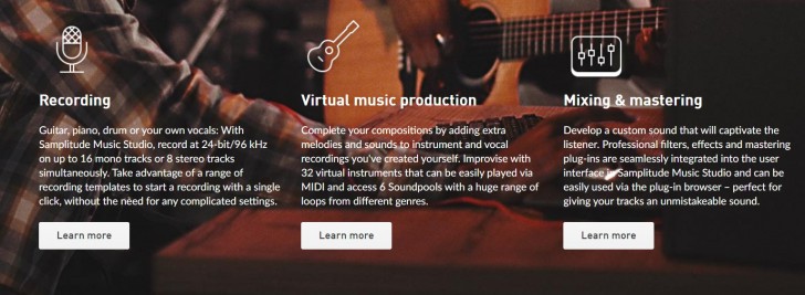 Samplitude Music Studio 2020 (โปรแกรม Music Studio ทำเพลง อัดเสียง มิกซ์เสียงร้อง) : 