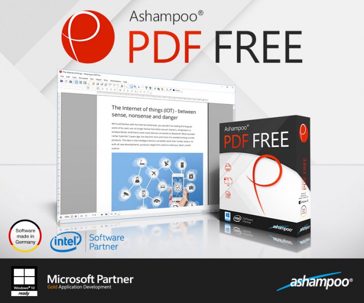 Ashampoo PDF Free (โปรแกรมเปิดไฟล์ แก้ไขไฟล์ PDF ฟรี) : 