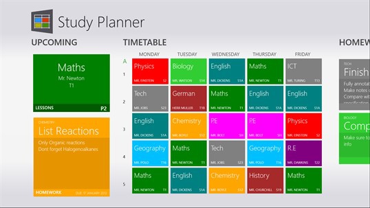 Study Planner (โปรแกรม Study Planner กระดานจัดตารางเรียน สำหรับนักเรียน) : 