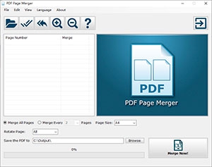 PDF Page Merger (โปรแกรมรวมหน้ากระดาษ PDF ให้เป็นหน้าเดียว) : 