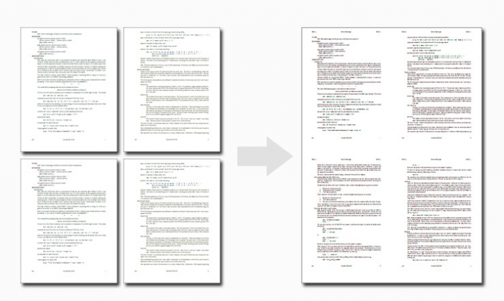 PDF Page Merger (โปรแกรมรวมหน้ากระดาษ PDF ให้เป็นหน้าเดียว) : 