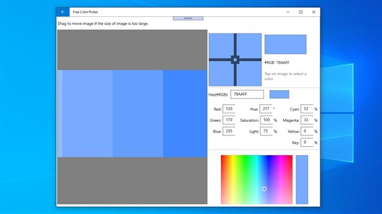 Free Color Picker (โปรแกรม Free Color Picker ดูดสี ดึงโค้ดสีจากหน้าจอ Desktop) : 