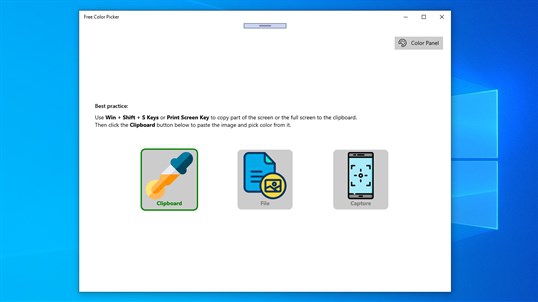 Free Color Picker (โปรแกรม Free Color Picker ดูดสี ดึงโค้ดสีจากหน้าจอ Desktop) : 