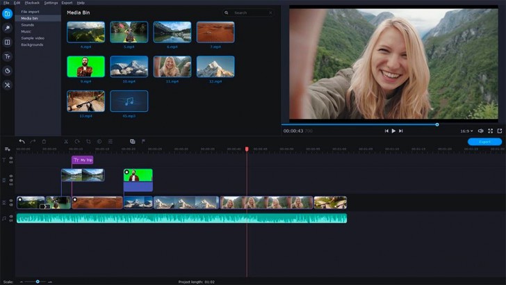 Movavi Video Editor Plus (โปรแกรม Movavi Video Editor ตัดต่อวิดีโอแบบง่าย) : 