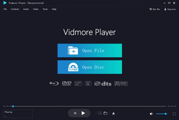 Vidmore Player (โปรแกรม Vidmore Player เล่นวิดีโอ แผ่น Blu-ray เปิดไฟล์ 4K) : 