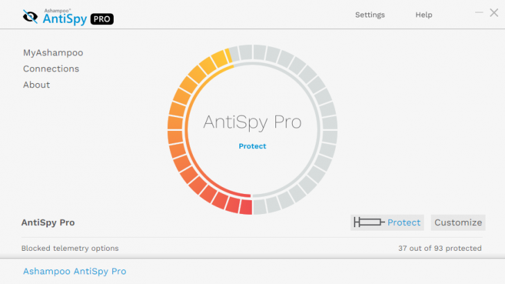 Ashampoo AntiSpy Pro (โปรแกรม AntiSpy Pro ป้องกันข้อมูลส่วนตัวรั่วไหลบน Windows 10) : 