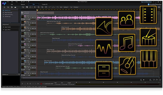 CyberLink AudioDirector 11 Ultra (โปรแกรมตัดต่อ แก้ไขเสียง สำหรับวิดีโอ ลดเสียงรบกวน) : 