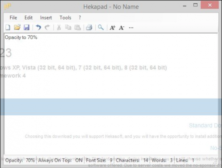Hekapad (โปรแกรม Hekapad เขียนพิมพ์เอกสาร Text Editor ขนาดเล็ก) : 