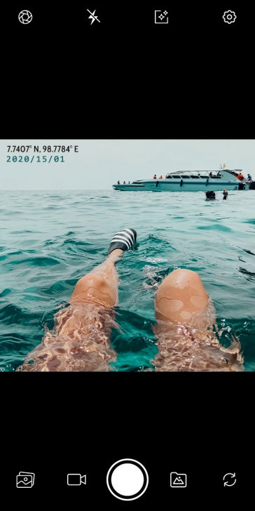 Timestamp camera (แอปพลิเคชันถ่ายภาพพร้อมบันทึกช่วงเวลาเป็นลายน้ำแบบอัตโนมัติ) : 