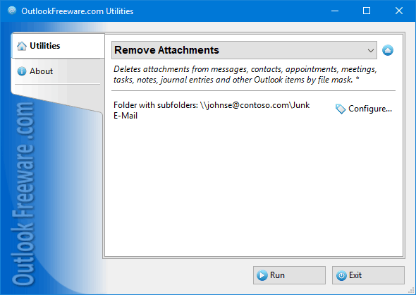 Remove Attachments (โปรแกรม Remove Attachments ลบไฟล์แนบในอีเมล์ สำหรับ Outlook) : 
