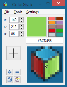 ColorGrab (โปรแกรม ColorGrab เครื่องมือดูดสีบนหน้าจอ จับรหัสสีหน้าจอคอม) : 