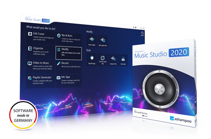 Ashampoo Music Studio 2020 (โปรแกรมทำเพลง อัดเพลง มิกซ์เสียง ครบเครื่องเรื่องเสียง และเพลง) : 
