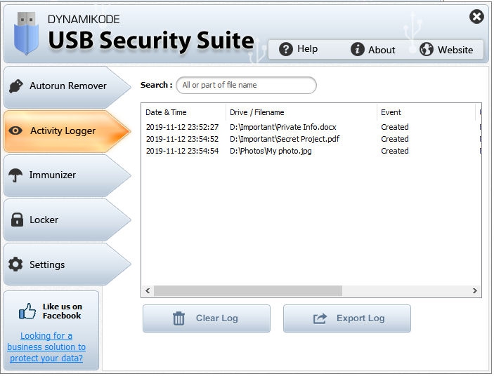 USB Security Suite (โปรแกรม USB Security Suite เพิ่มการป้องกันอุปกรณ์เก็บข้อมูล USB) : 