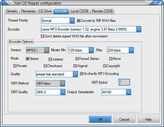 Jolix CD Ripper (โปรแกรม Jolix CD Ripper คัดลอกเพลงจากแผ่น CD เป็น MP3) : 