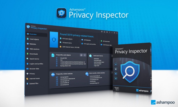 Ashampoo Privacy Inspector (โปรแกรมวิเคราะห์การใช้เบราว์เซอร์พร้อมป้องกันภัยคุกคาม) : 