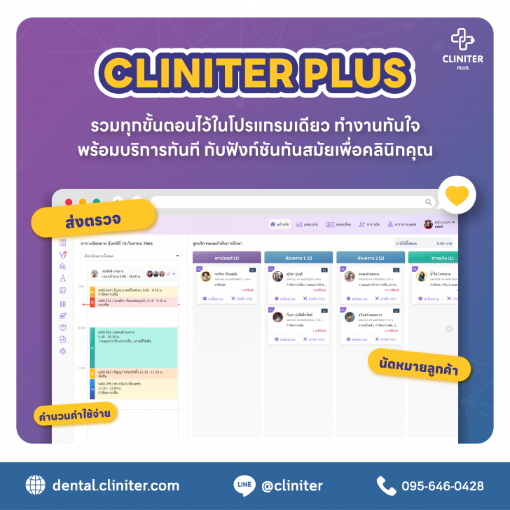 Cliniter Plus (โปรแกรม Cliniter Plus บริหารคลินิกแบบครบวงจร ฟังก์ชันทันสมัย)