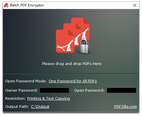Batch PDF Encryptor (โปรแกรม เข้ารหัสไฟล์เอกสาร PDF ได้พร้อมกันจำนวนมาก) : 