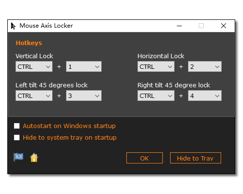 MouseAxisLocker (โปรแกรมล็อกแกนเมาส์ ให้เคลื่อนที่เป็นเส้นตรง หรือทแยงมุม) : 