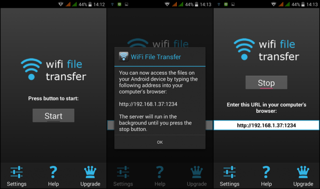 App จัดการไฟล์ WiFi File Transfer