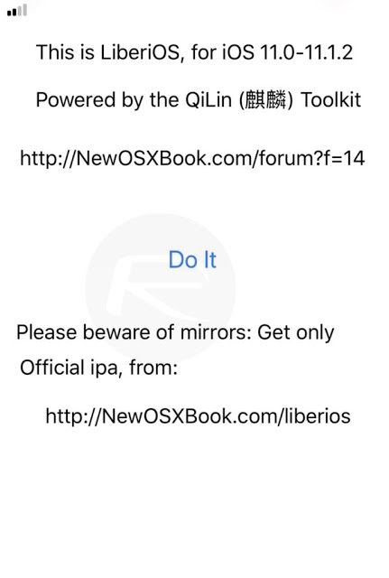 วิธีและขั้นตอนเจลเบรค iOS 11 - iOS 11.1.2 แบบ Semi-Jailbreak ด้วย LiberiOS