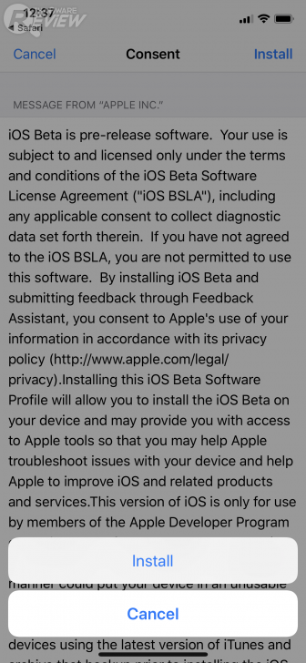 วิธีอัพเดท iOS 12 Public Beta โดยไม่ต้องใช้บัญชี Apple developer