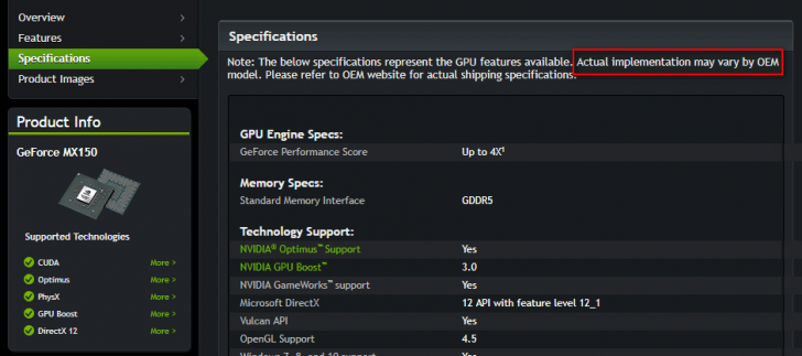 ดูให้ดีก่อนซื้อ เพราะคนขายไม่บอก GeForce MX150 มีอยู่ 2 รุ่น ความเร็วไม่เท่ากัน