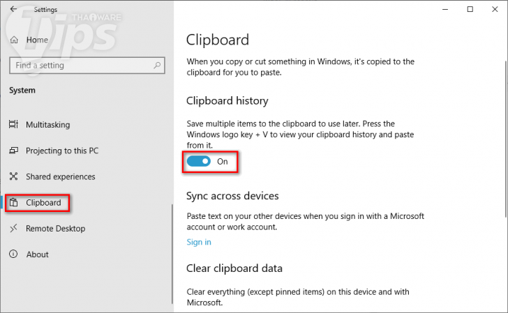 Copy&Paste ง่ายกว่าเดิมด้วย Clipboard history ฟีเจอร์ใหม่ใน Windows 10 เวอร์ชัน 1809