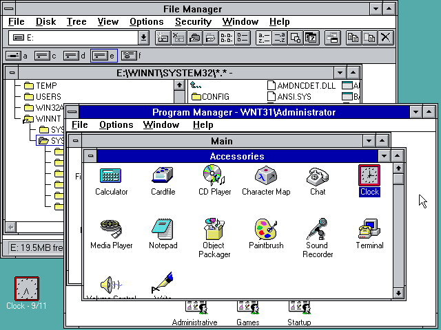 Windows NT 3.1 (ปี ค.ศ. 1993 - พ.ศ. 2536)
