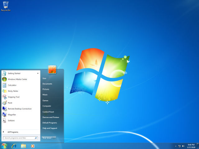 Windows 7 (ปี ค.ศ. 2009 - พ.ศ. 2552)