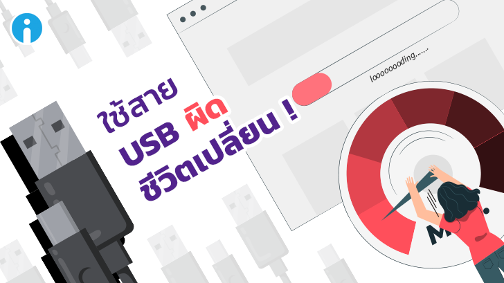 USB ถ้าใช้สายถ่ายโอนข้อมูลผิด ชีวิตเปลี่ยน ! พร้อมรูปแบบพอร์ต USB ที่ควรรู้ไว้