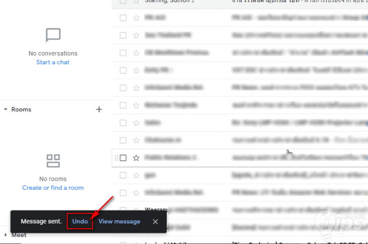 วิธีการยกเลิกการส่งอีเมล Gmail